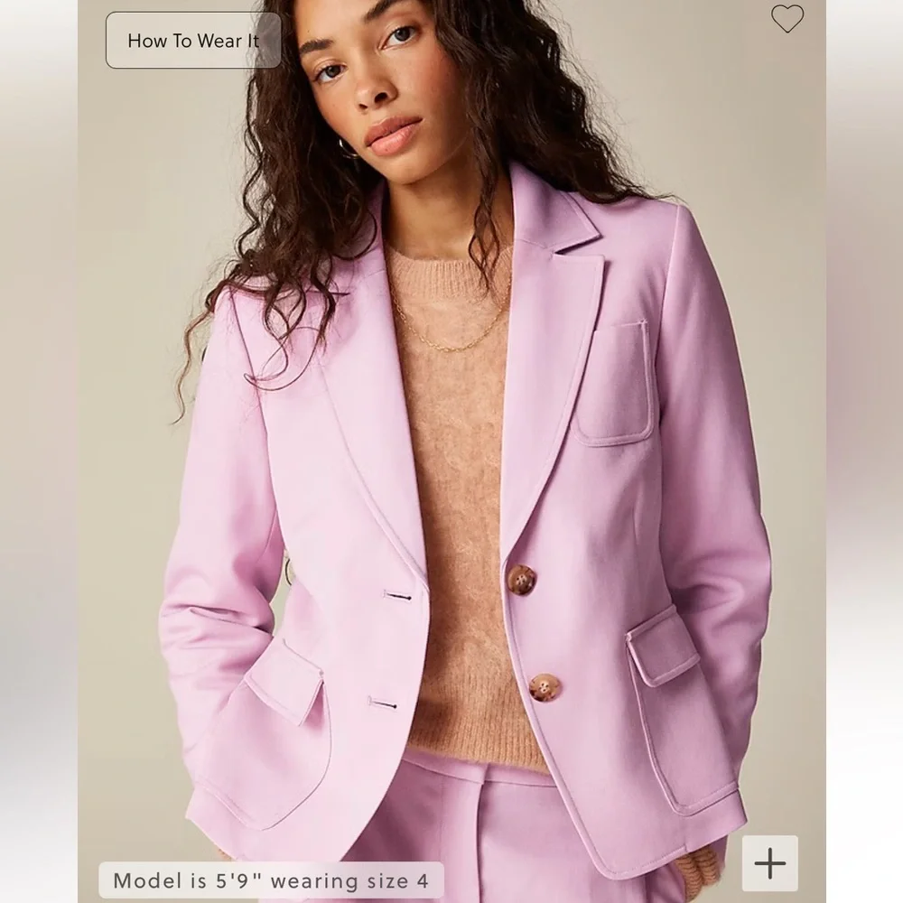 Jcrew Shrunken-fit blazer in wool blend, NWT, size 14 (blazer only) - Picture 2 of 7